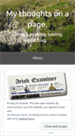 Mobile Screenshot of mythoughtsonapage.com