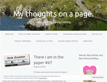 Tablet Screenshot of mythoughtsonapage.com
